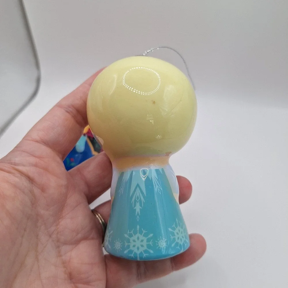 Set of Disney Frozen Anna & Elsa Decoupage Christmas Ornaments 4